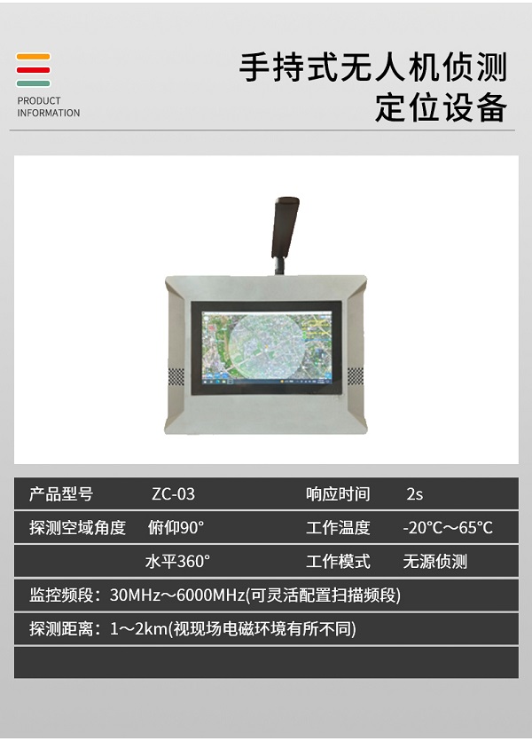 手持式無人機(jī)偵測定位ZC-03型裝備設(shè)備(圖2)